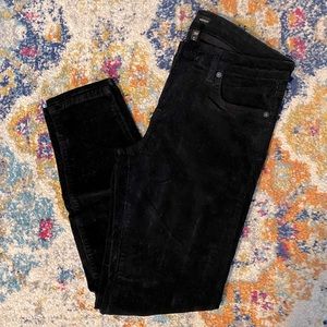 Corduroy black skinny pants